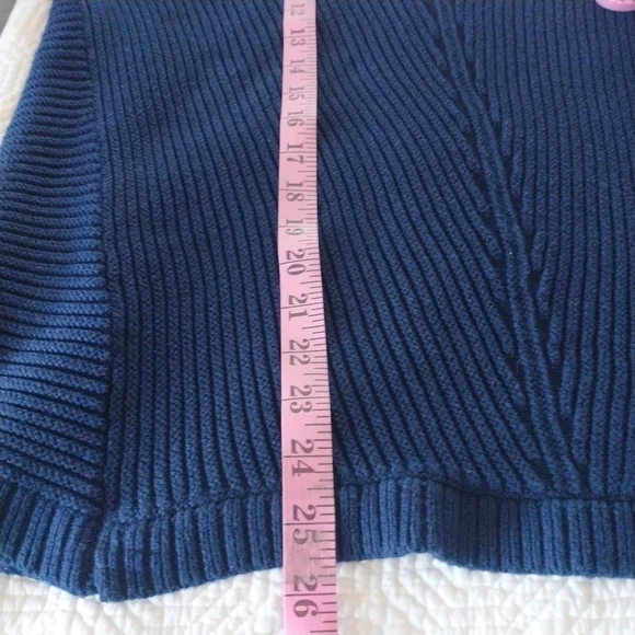 Charter Club V Neck Chunky Knit Cotton Sweater XL - Picture 9 of 11